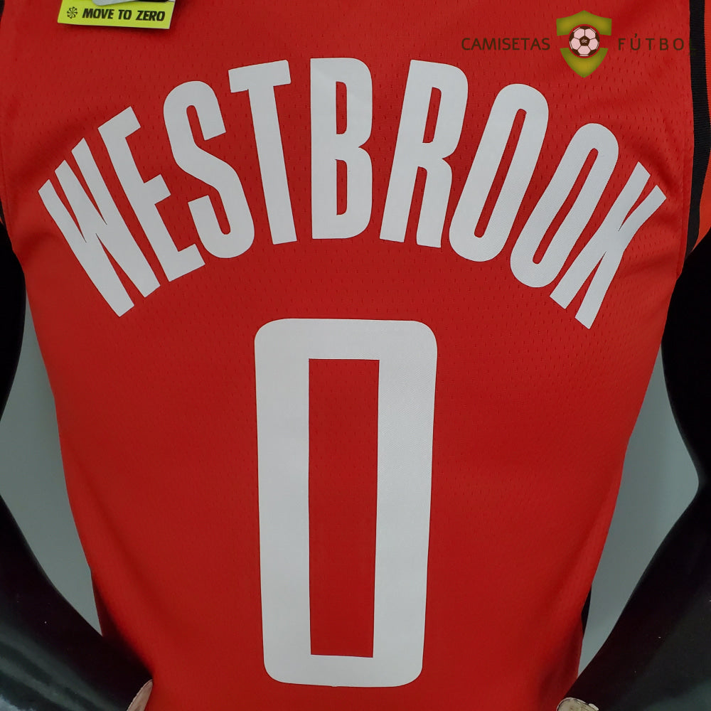 Camiseta Houston Rockets 21-22 - Russell Westbrook 0 Rojo Nba