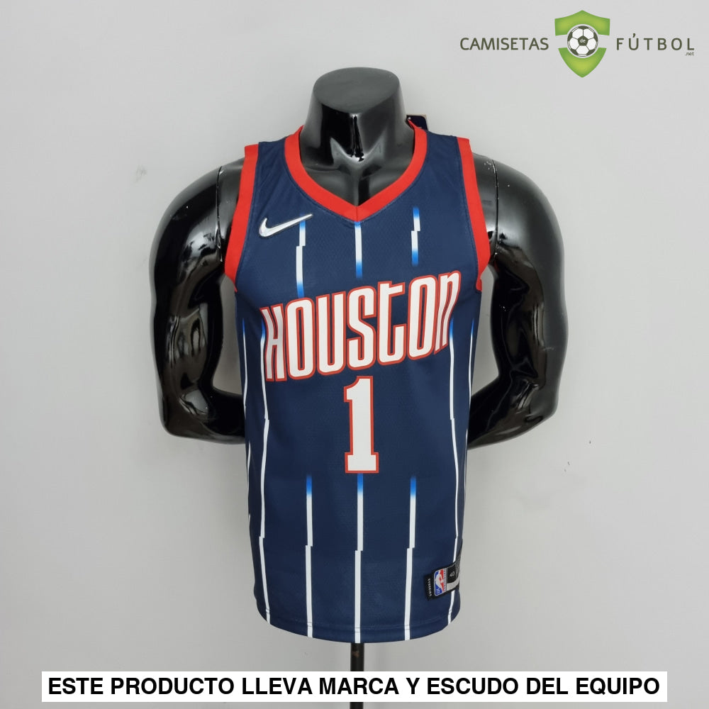Camiseta Houston Rockets 21-22 - Tracy Mcgrady 1 Azul Nba