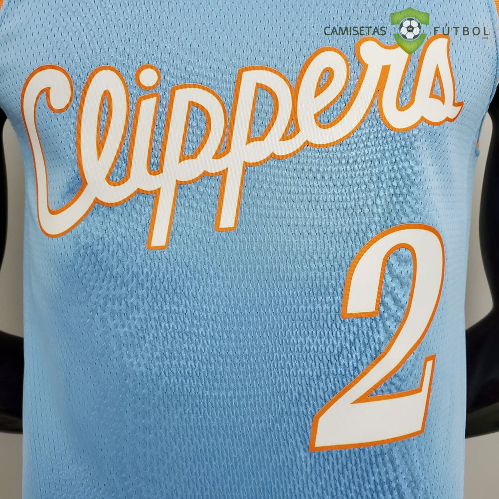 Camiseta Los Angeles Clippers 21-22 - Kawhi Leonard 2 Azul Celeste Nba