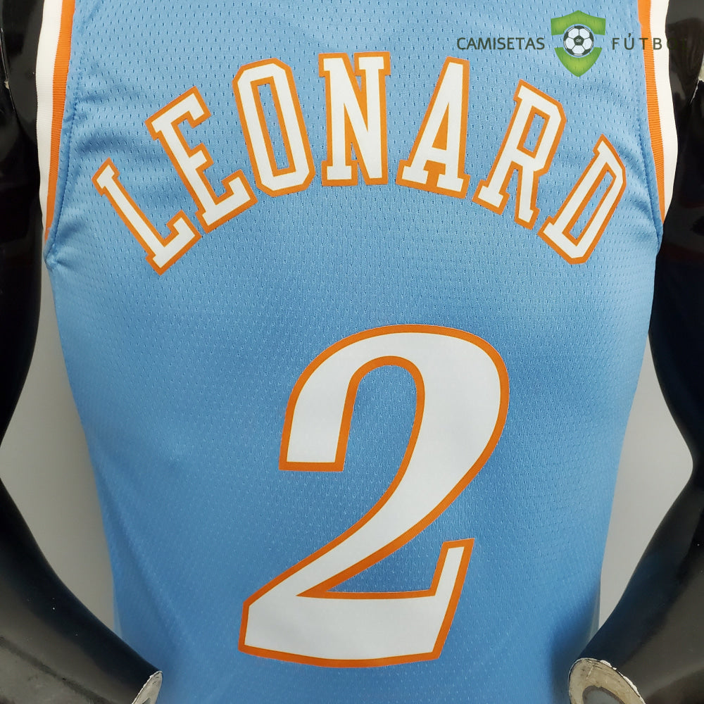 Camiseta Los Angeles Clippers 21-22 - Kawhi Leonard 2 Azul Celeste Nba