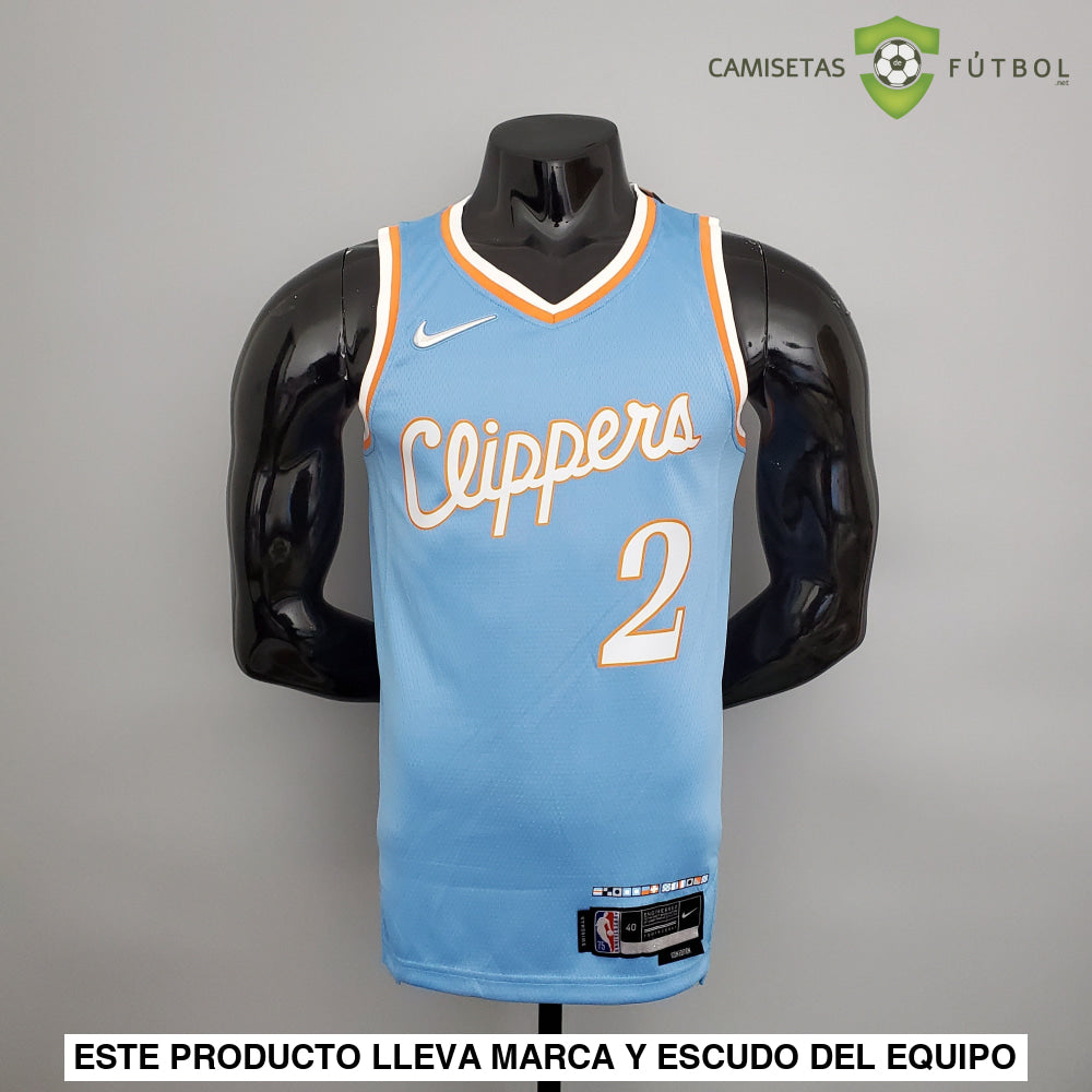 Camiseta Los Angeles Clippers 21-22 - Kawhi Leonard 2 Azul Celeste Nba