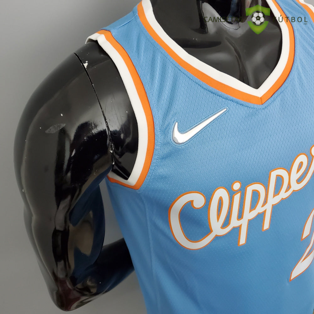 Camiseta Los Angeles Clippers 21-22 - Kawhi Leonard 2 Azul Celeste Nba