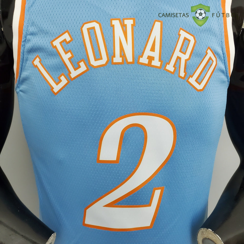 Camiseta Los Angeles Clippers 21-22 - Kawhi Leonard 2 Azul Celeste Nba
