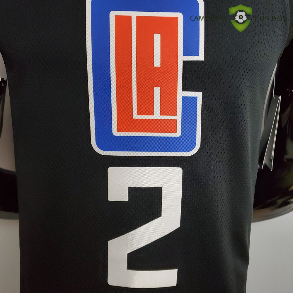 Camiseta Los Angeles Clippers 21-22 - Kawhi Leonard 2 Negro Nba