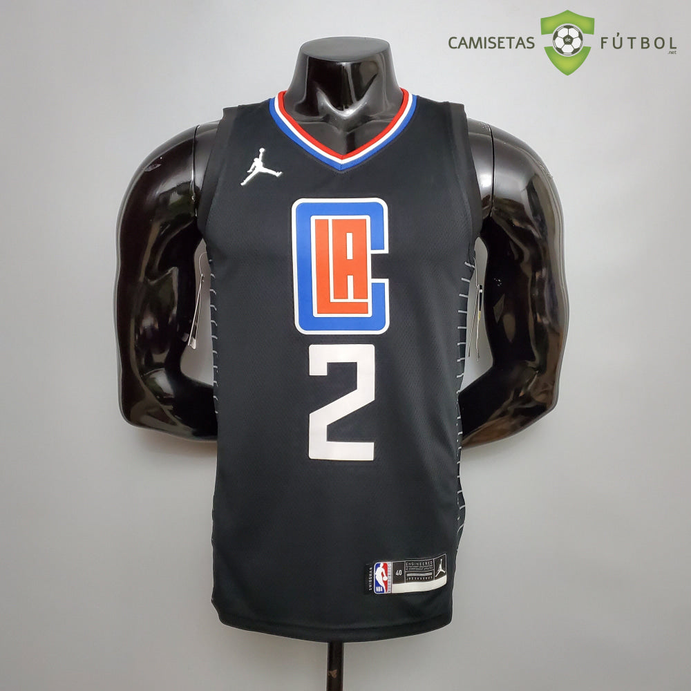 Camiseta Los Angeles Clippers 21-22 - Kawhi Leonard 2 Negro Nba