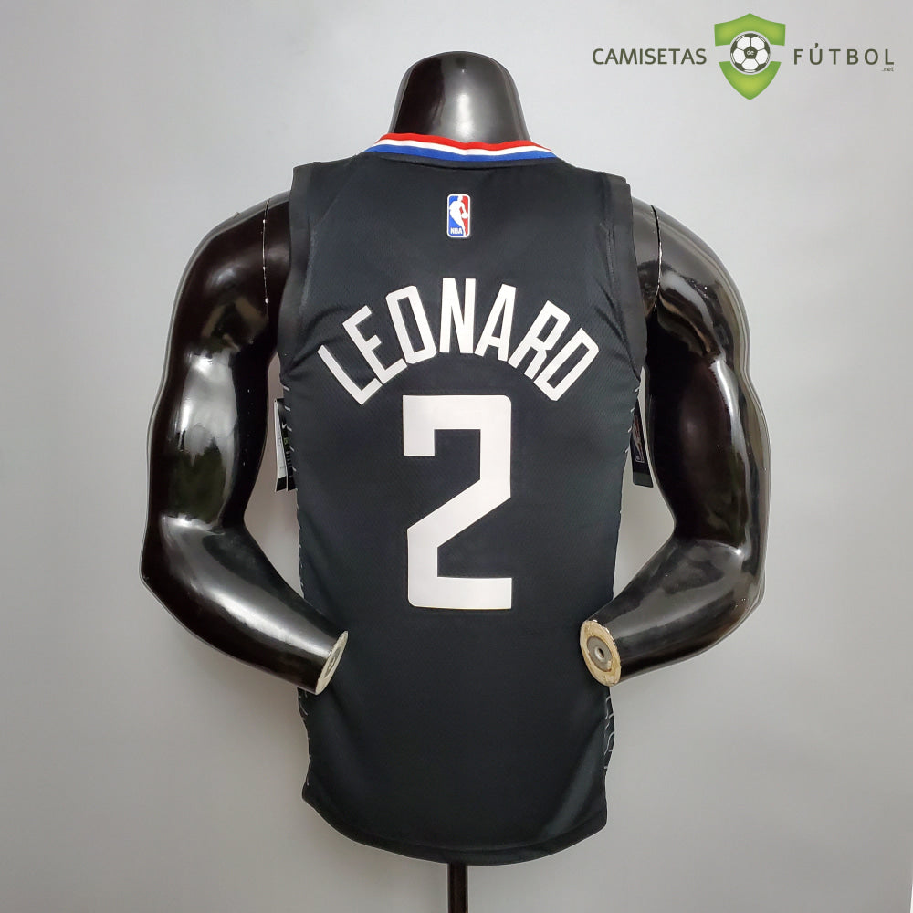 Camiseta Los Angeles Clippers 21-22 - Kawhi Leonard 2 Negro Nba