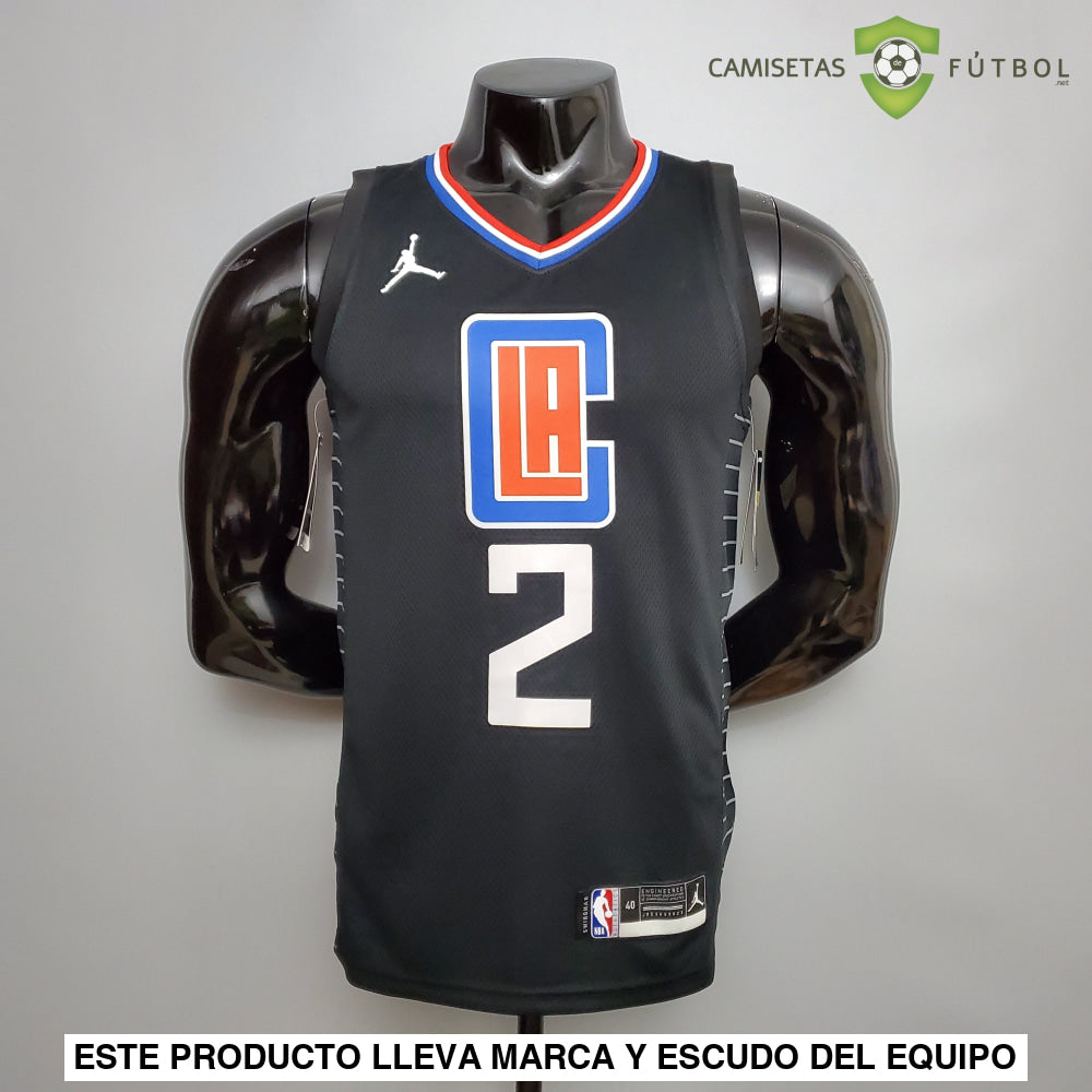 Camiseta Los Angeles Clippers 21-22 - Kawhi Leonard 2 Negro Nba