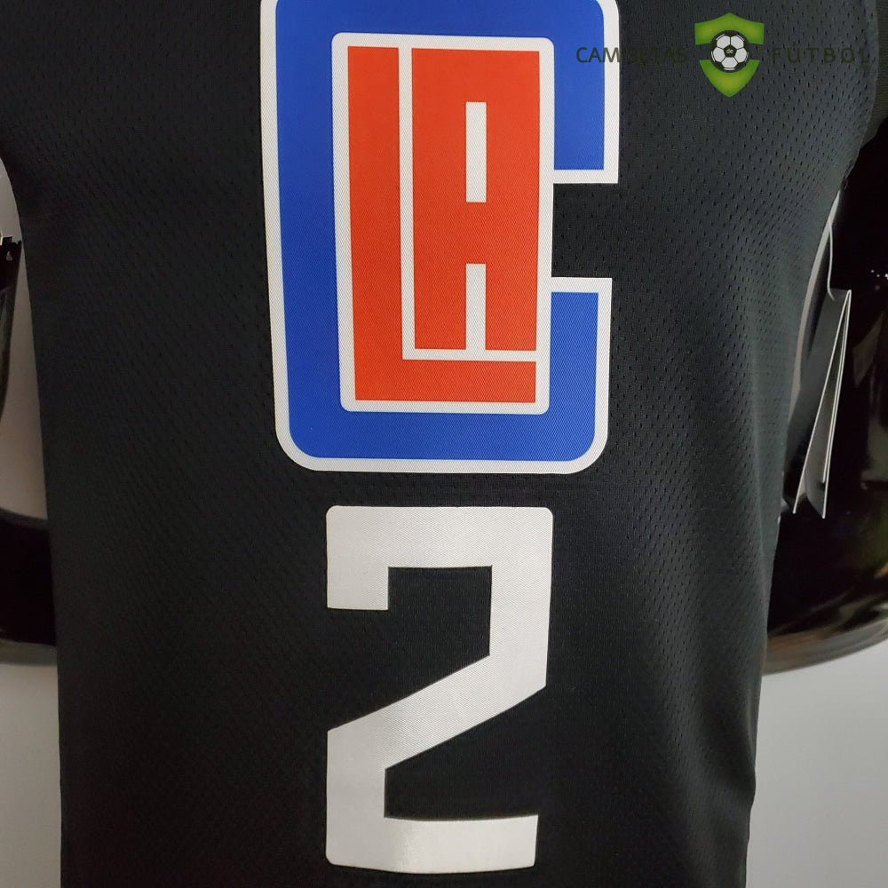 Camiseta Los Angeles Clippers 21-22 - Kawhi Leonard 2 Negro Nba