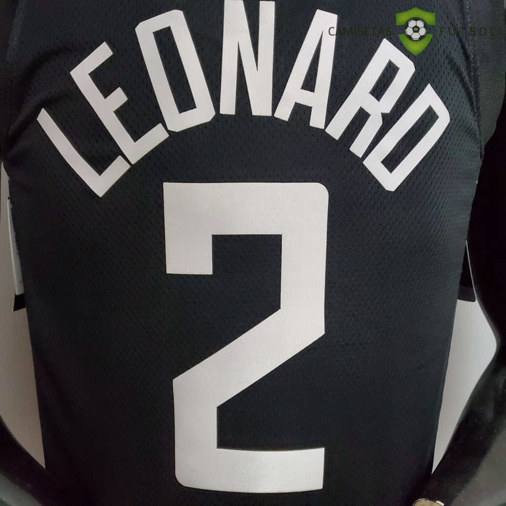 Camiseta Los Angeles Clippers 21-22 - Kawhi Leonard 2 Negro Nba