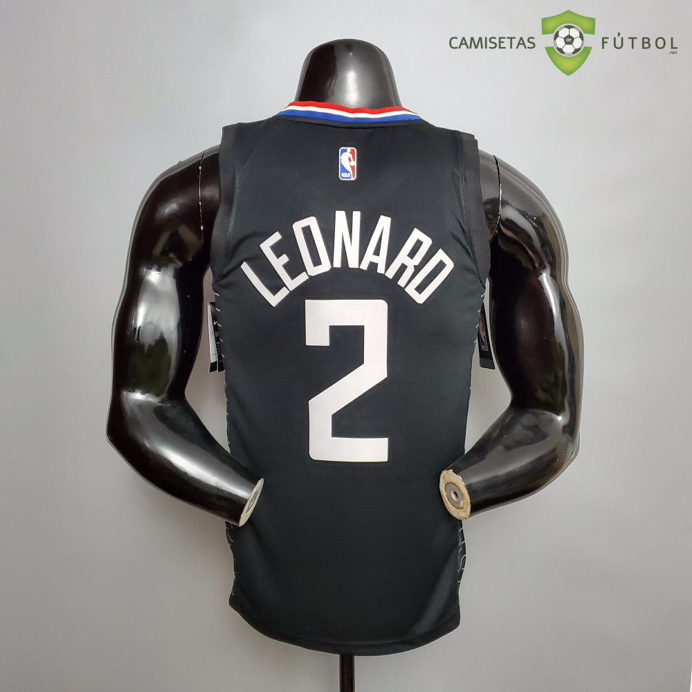 Camiseta Los Angeles Clippers 21-22 - Kawhi Leonard 2 Negro Nba