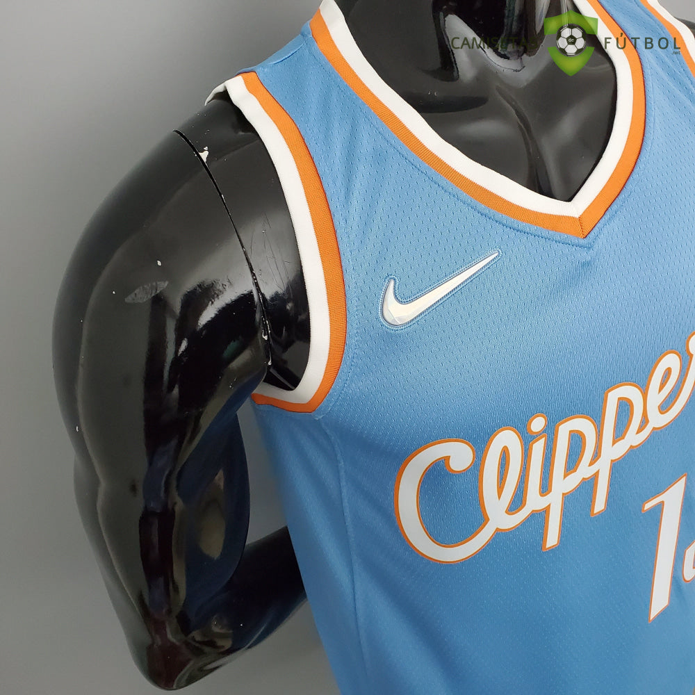 Camiseta Los Angeles Clippers 21-22 - Paul George 13 Azul Celeste Nba