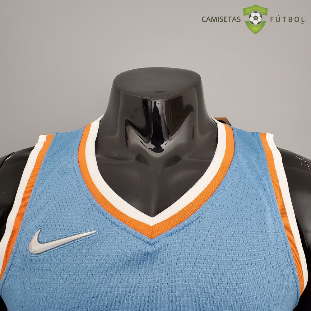 Camiseta Los Angeles Clippers 21-22 - Paul George 13 Azul Celeste Nba