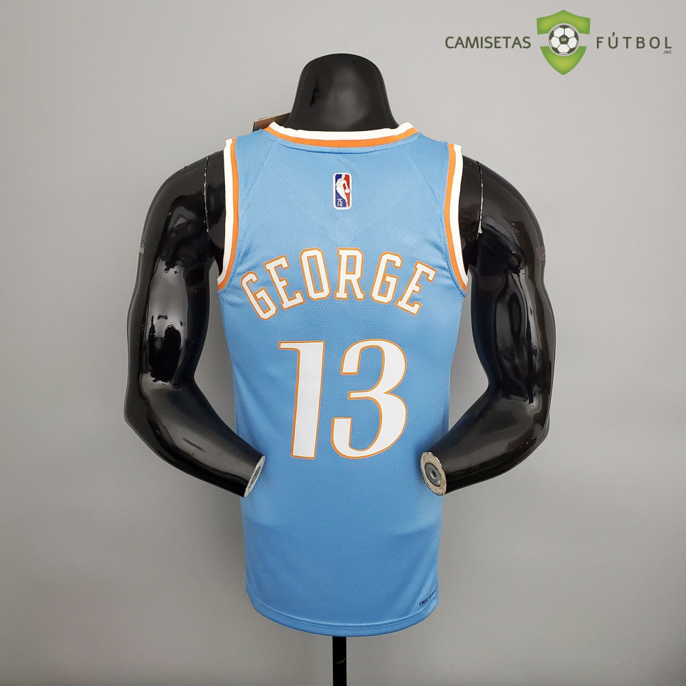 Camiseta Los Angeles Clippers 21-22 - Paul George 13 Azul Celeste Nba