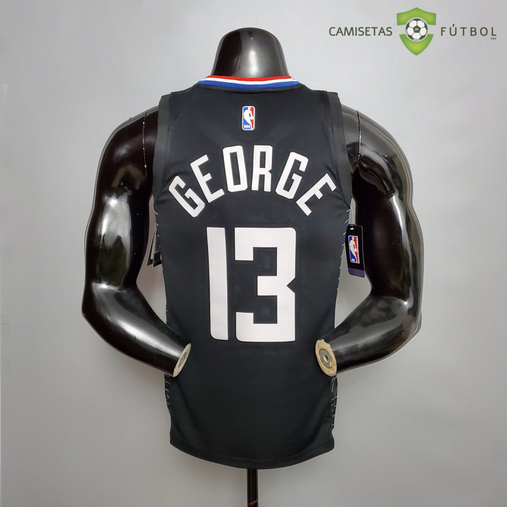 Camiseta Los Angeles Clippers 21-22 - Paul George 13 Negro Nba