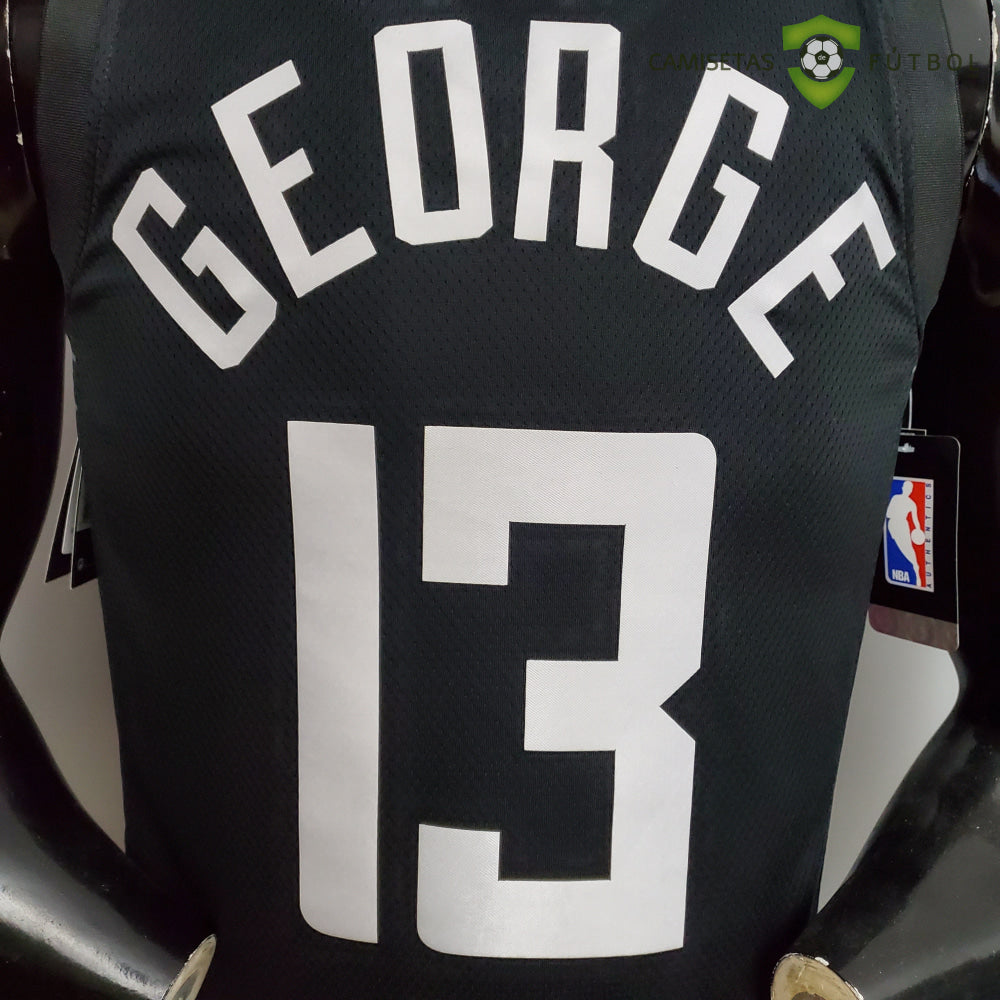 Camiseta Los Angeles Clippers 21-22 - Paul George 13 Negro Nba