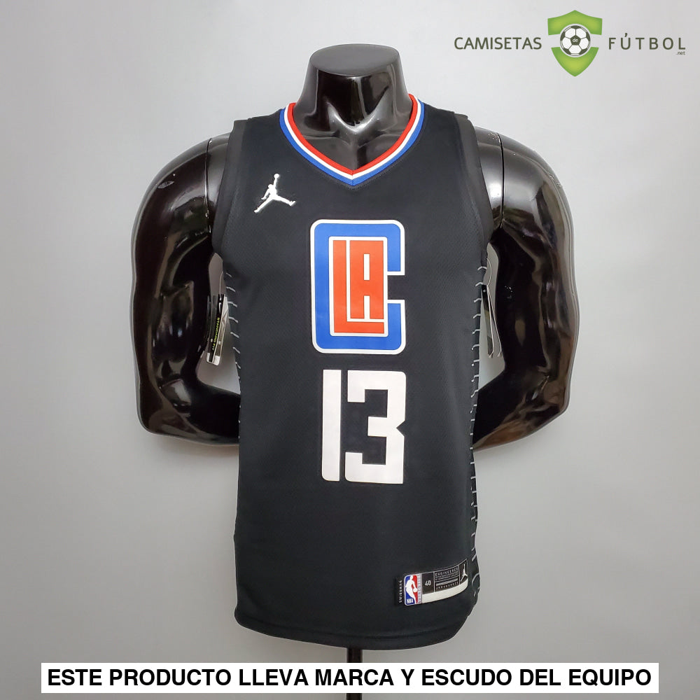 Camiseta Los Angeles Clippers 21-22 - Paul George 13 Negro Nba