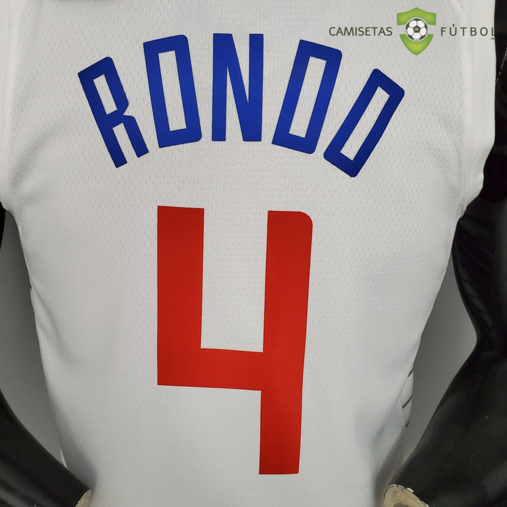 Camiseta Los Angeles Clippers 21-22 - Rajon Rondo 4 Blanco Nba