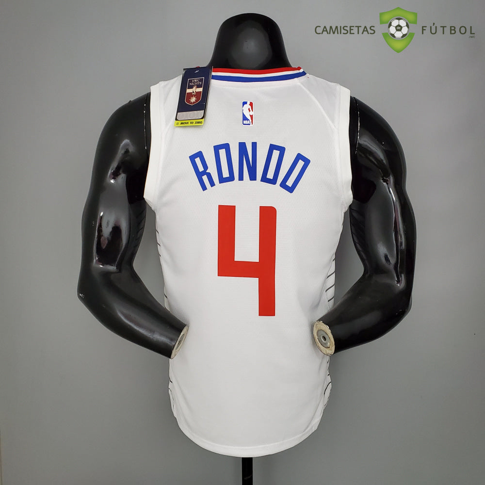 Camiseta Los Angeles Clippers 21-22 - Rajon Rondo 4 Blanco Nba