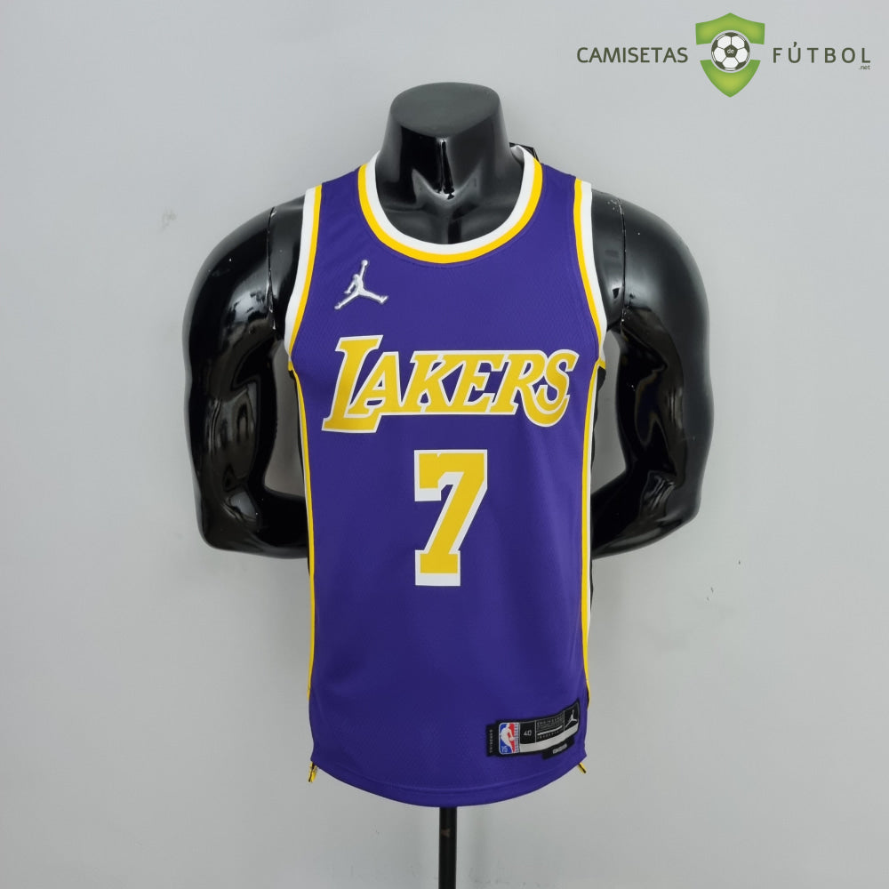 Camiseta Los Angeles Lakers 21-22 - Carmelo Anthony 7 Púrpura Amarilla Nba