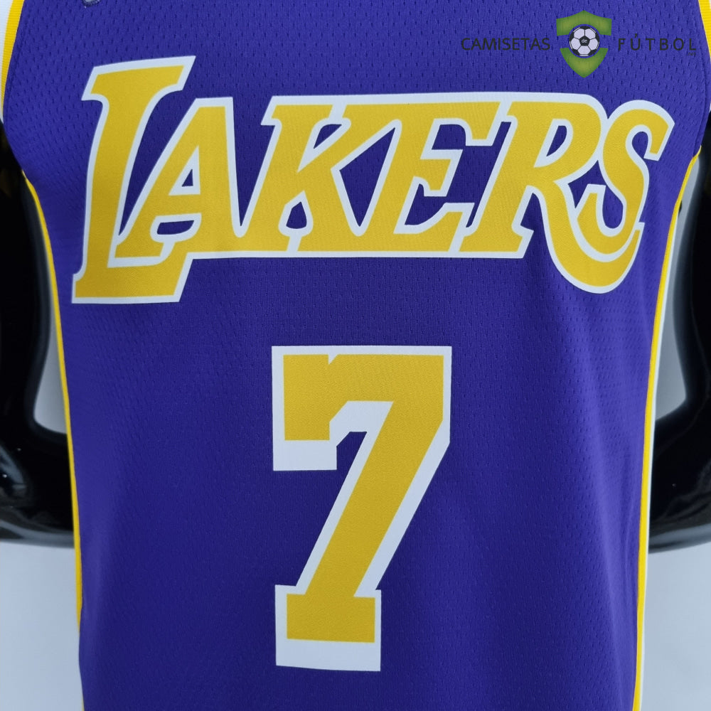 Camiseta Los Angeles Lakers 21-22 - Carmelo Anthony 7 Púrpura Amarilla Nba