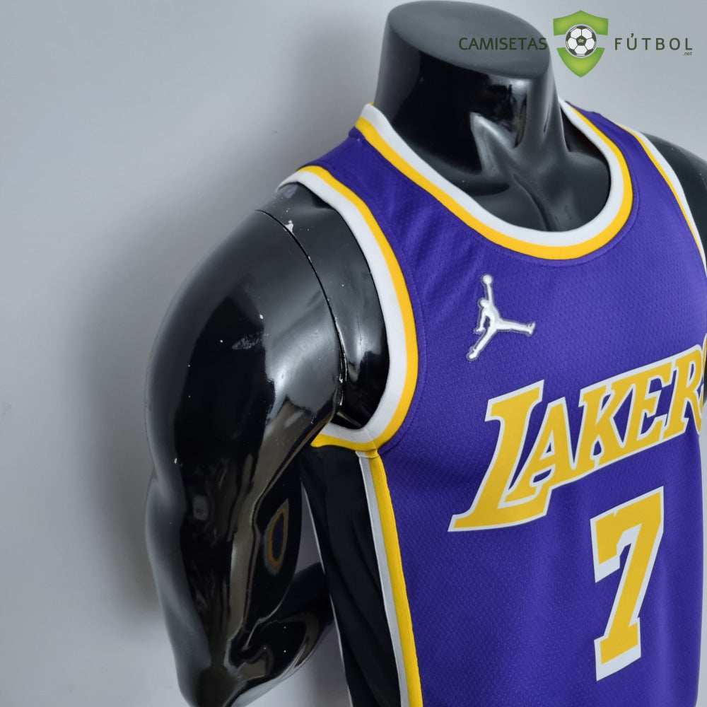 Camiseta Los Angeles Lakers 21-22 - Carmelo Anthony 7 Púrpura Amarilla Nba