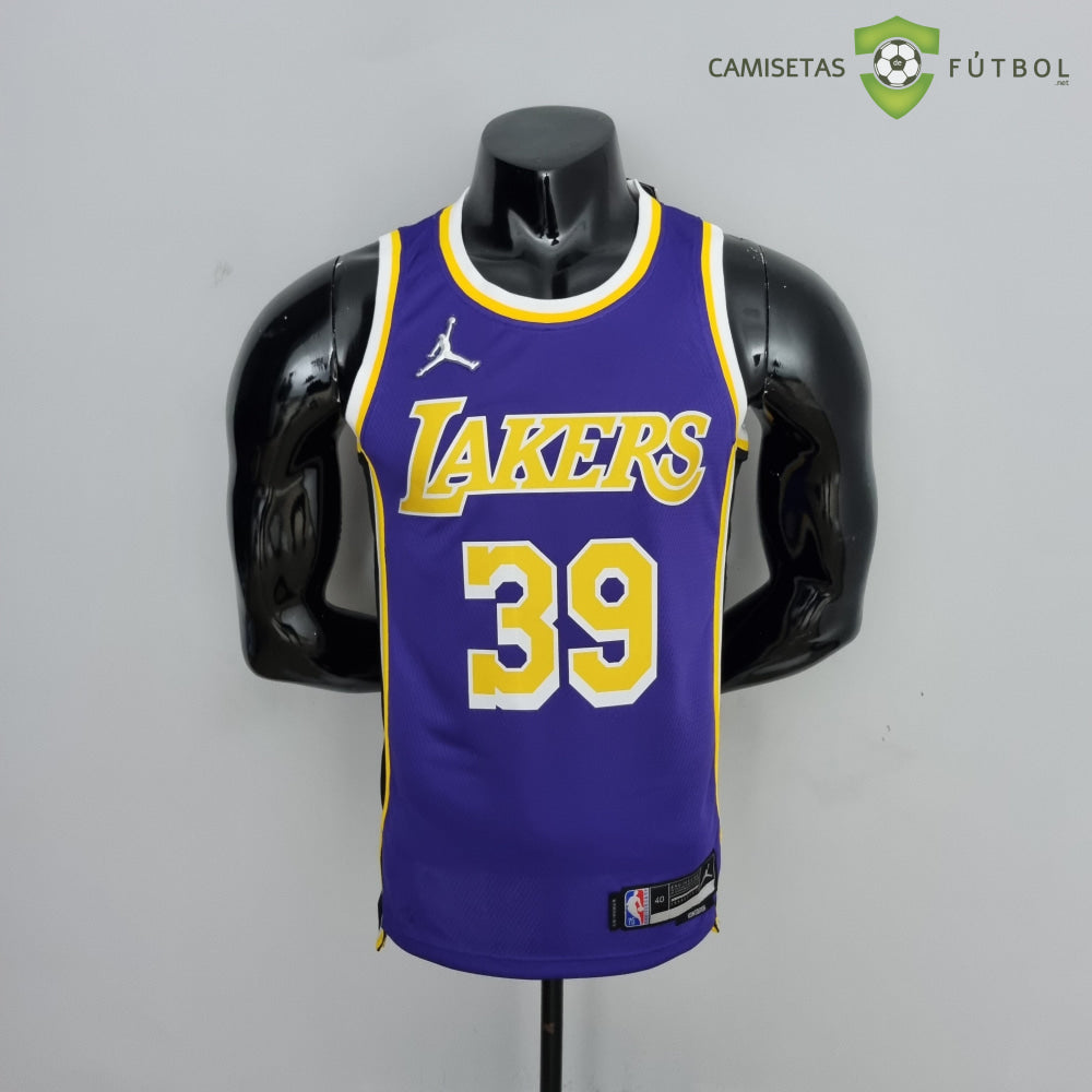 Camiseta Los Angeles Lakers 21-22 - Dwight Howard 39 Púrpura Amarilla Nba