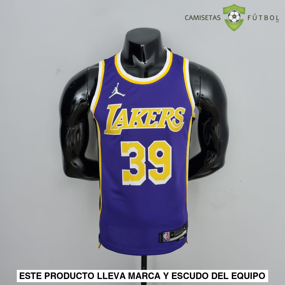 Camiseta Los Angeles Lakers 21-22 - Dwight Howard 39 Púrpura Amarilla Nba