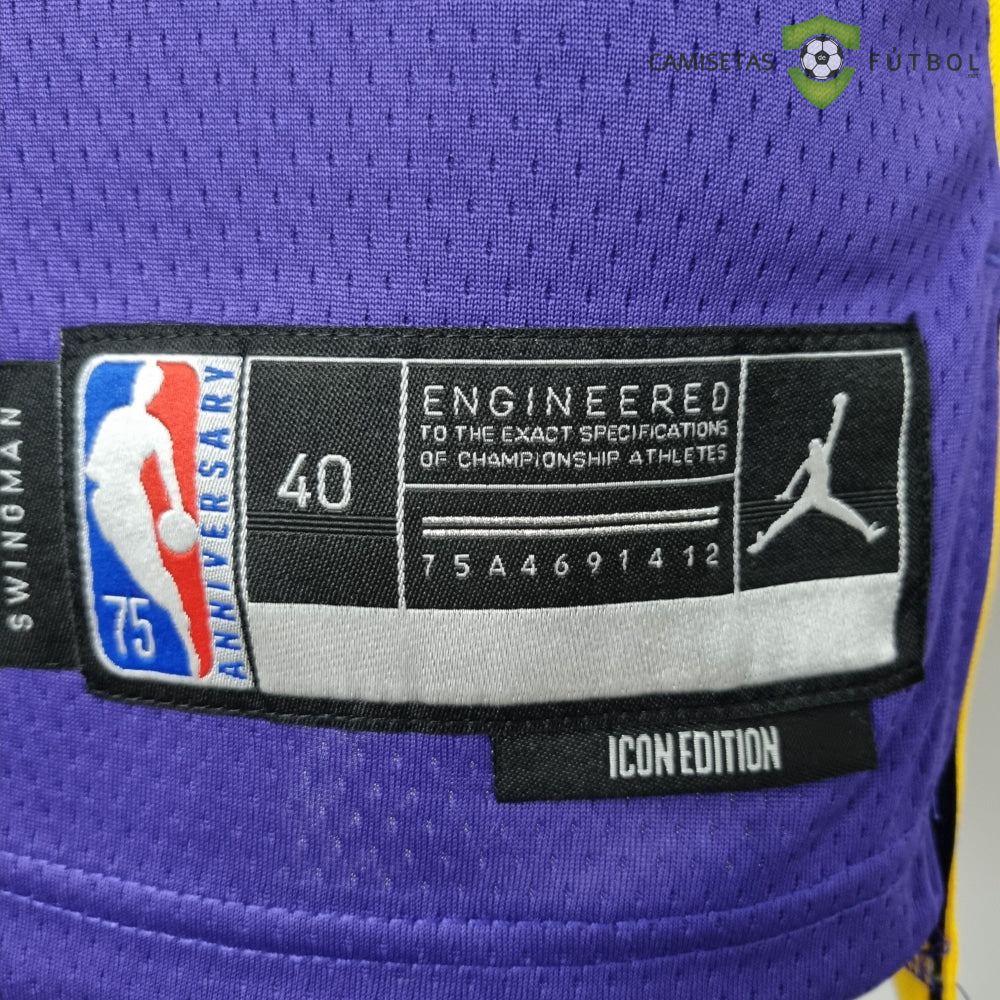 Camiseta Los Angeles Lakers 21-22 - Dwight Howard 39 Púrpura Amarilla Nba