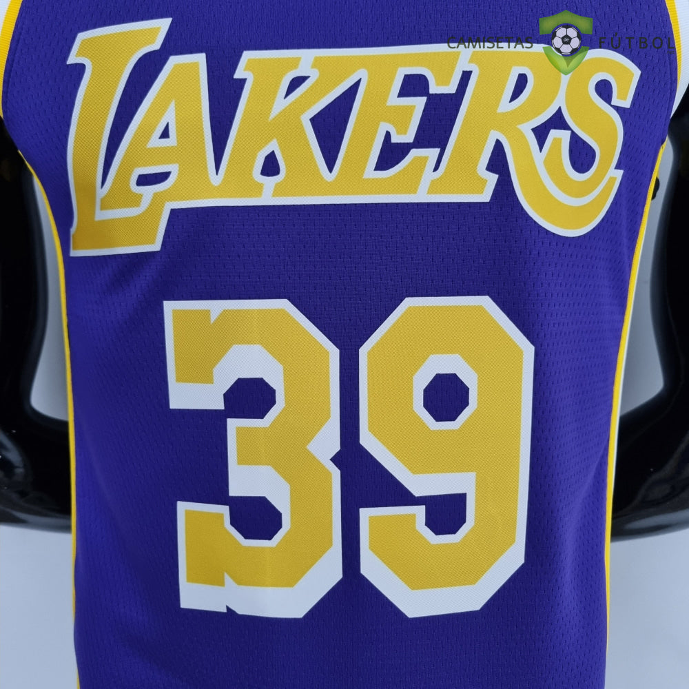 Camiseta Los Angeles Lakers 21-22 - Dwight Howard 39 Púrpura Amarilla Nba