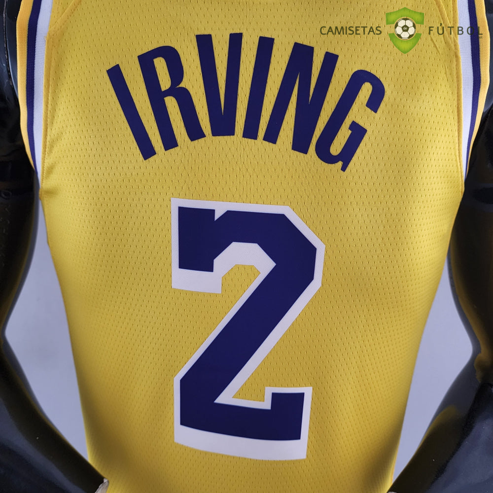 Camiseta Los Angeles Lakers 21-22 - Kyrie Irving 2 Amarilla Nba