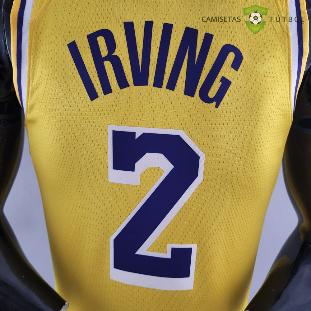 Camiseta Los Angeles Lakers 21-22 - Kyrie Irving 2 Amarilla Nba