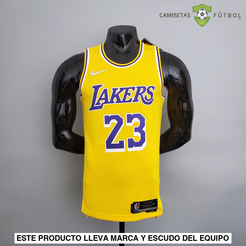 Camiseta Los Angeles Lakers 21-22 - Lebron James 23 Amarilla Nba