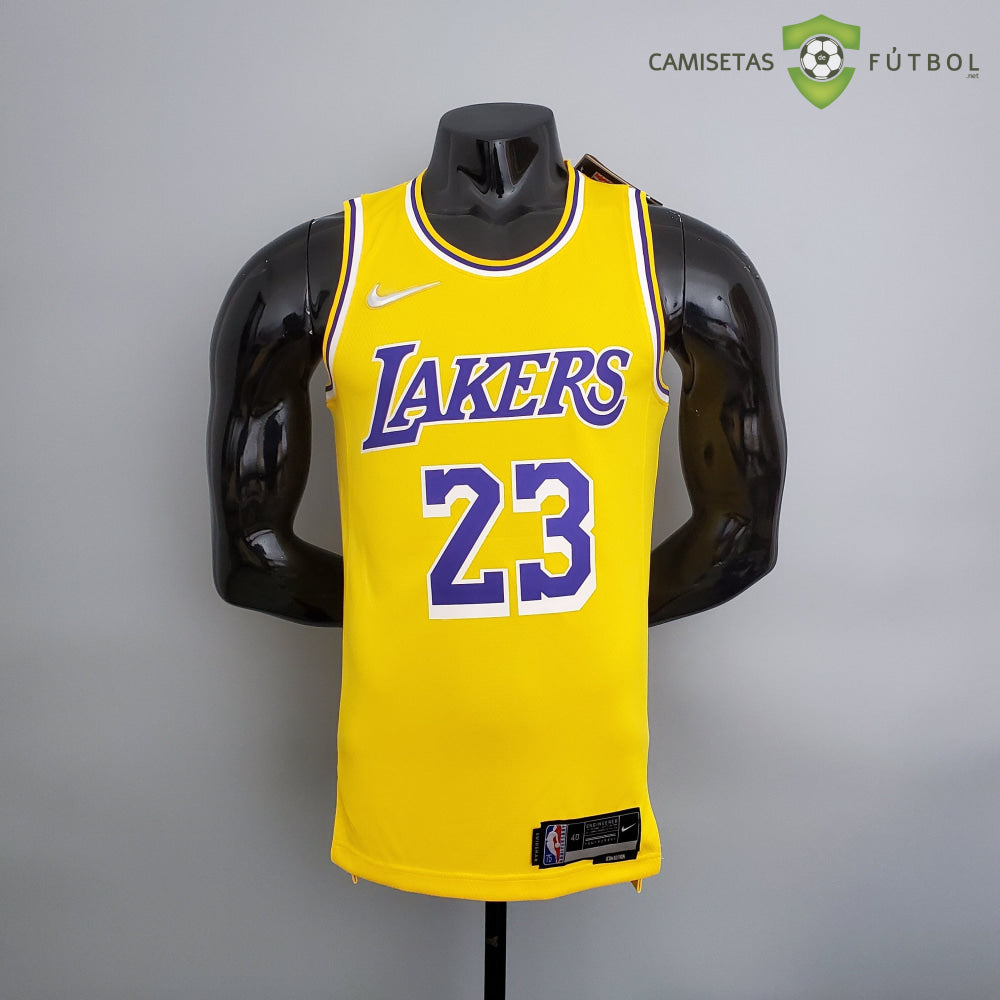 Camiseta Los Angeles Lakers 21-22 - Lebron James 23 Amarilla Nba