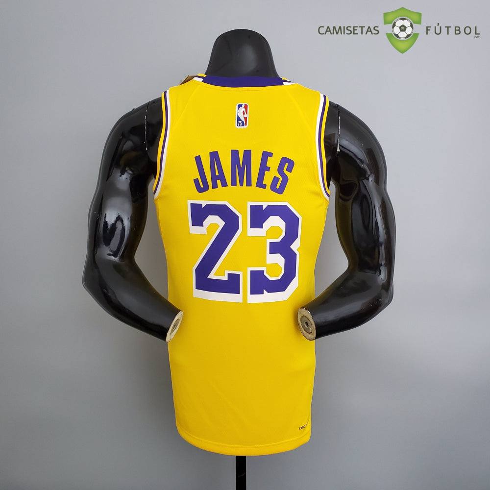 Camiseta Los Angeles Lakers 21-22 - Lebron James 23 Amarilla Nba