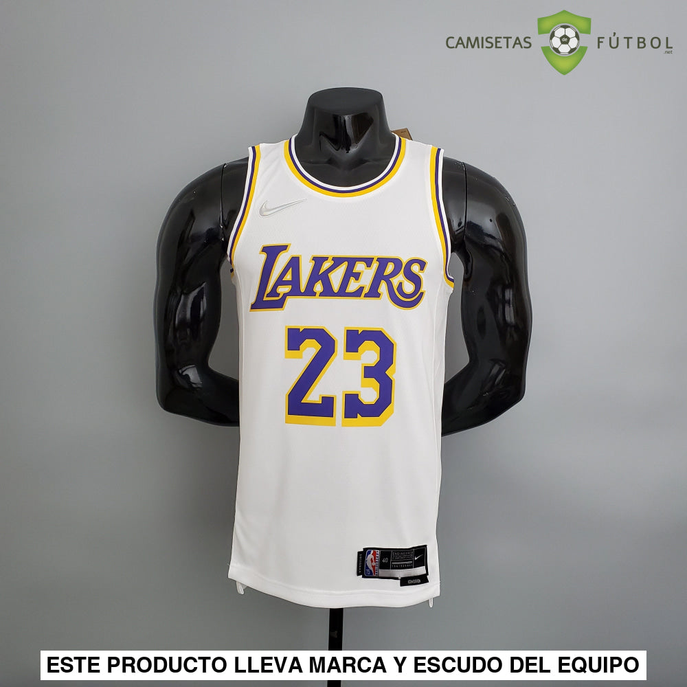 Camiseta Los Angeles Lakers 21-22 - Lebron James 23 Blanco Nba