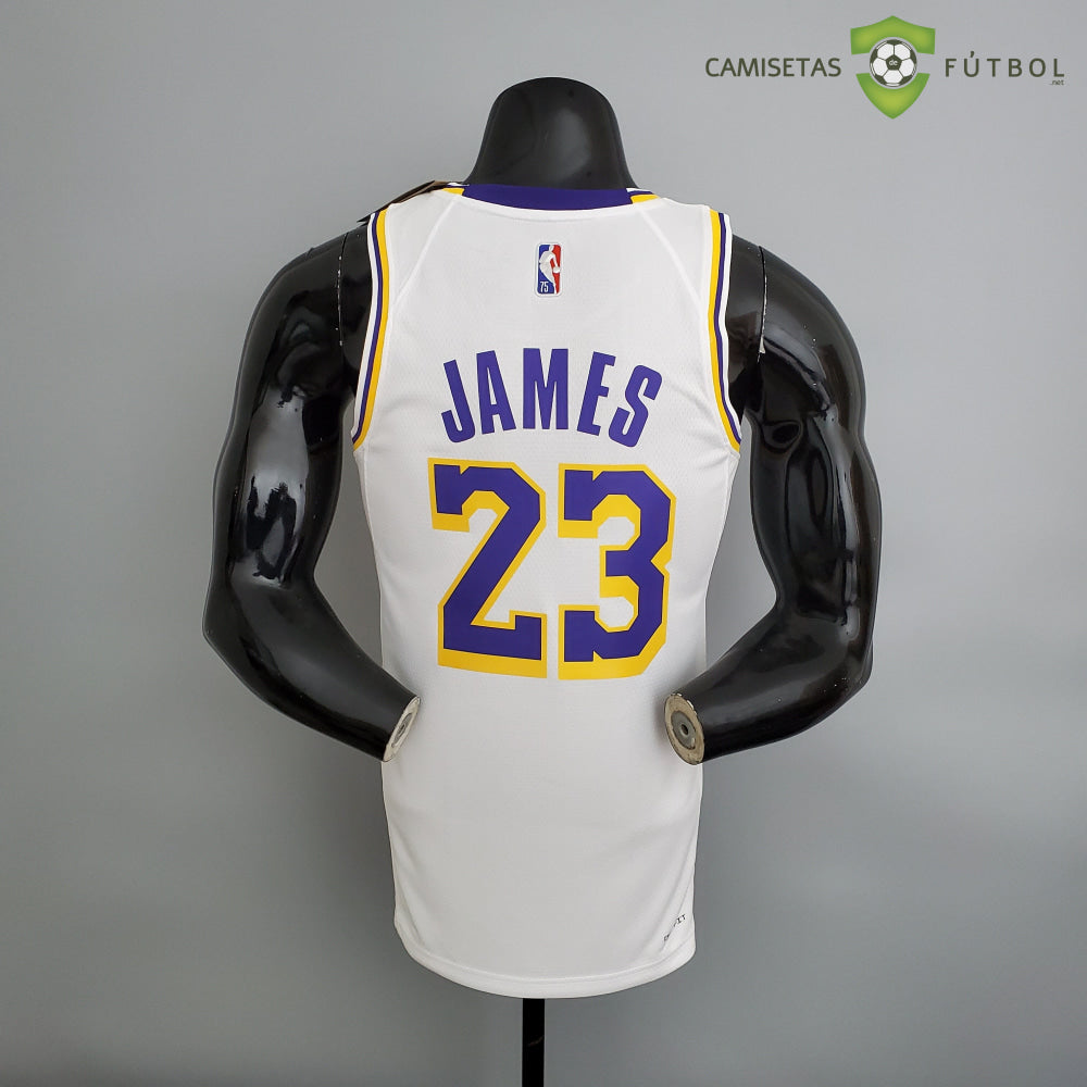 Camiseta Los Angeles Lakers 21-22 - Lebron James 23 Blanco Nba