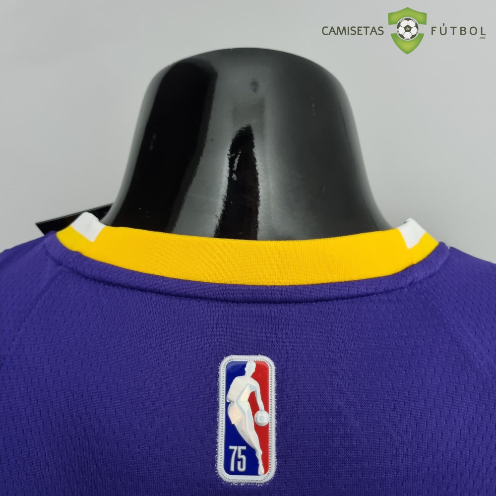 Camiseta Los Angeles Lakers 21-22 - Lebron James 23 Púrpura Amarilla Nba