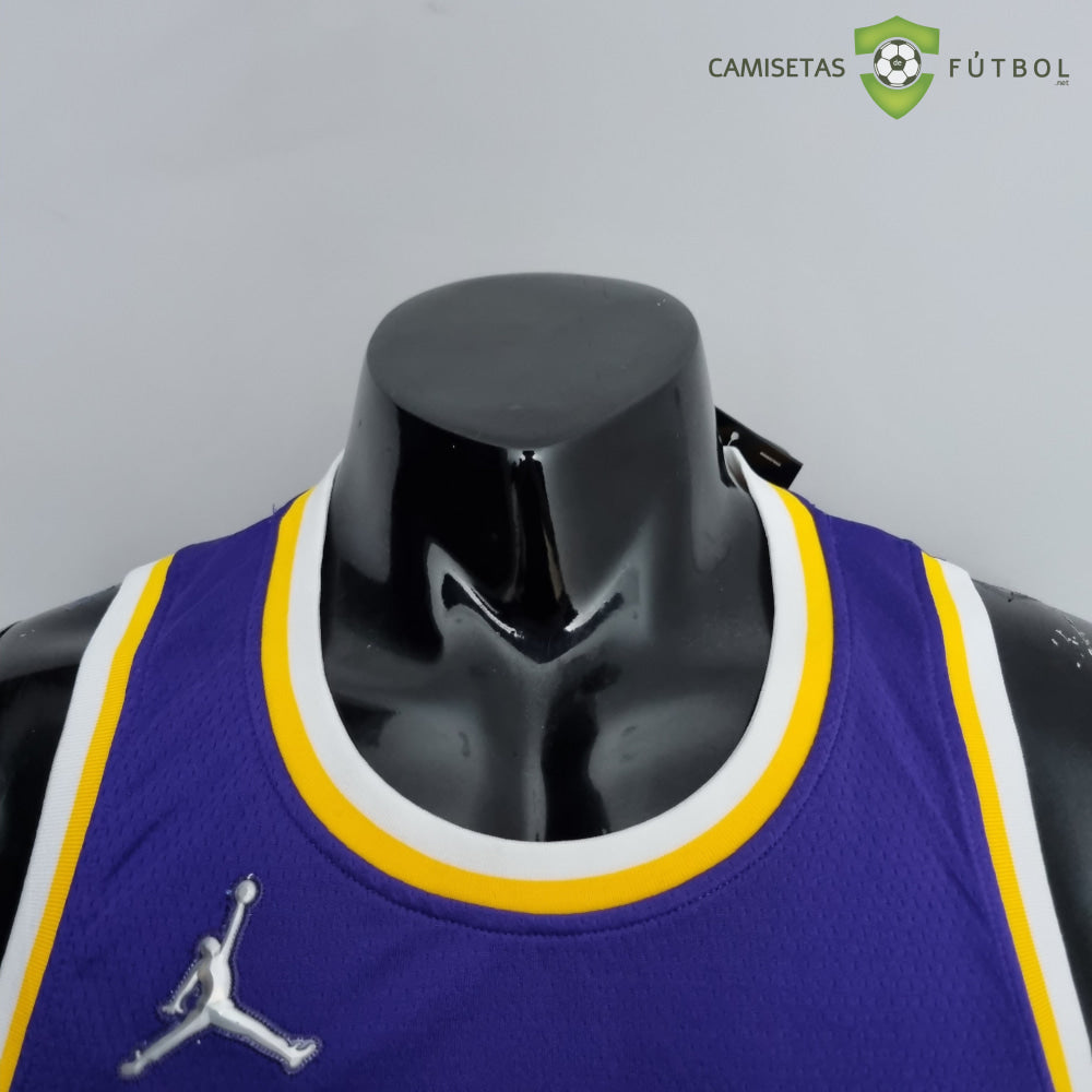 Camiseta Los Angeles Lakers 21-22 - Lebron James 23 Púrpura Amarilla Nba