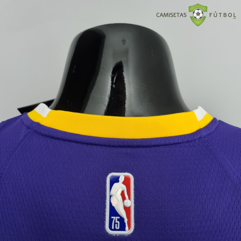 Camiseta Los Angeles Lakers 21-22 - Lebron James 23 Púrpura Amarilla Nba