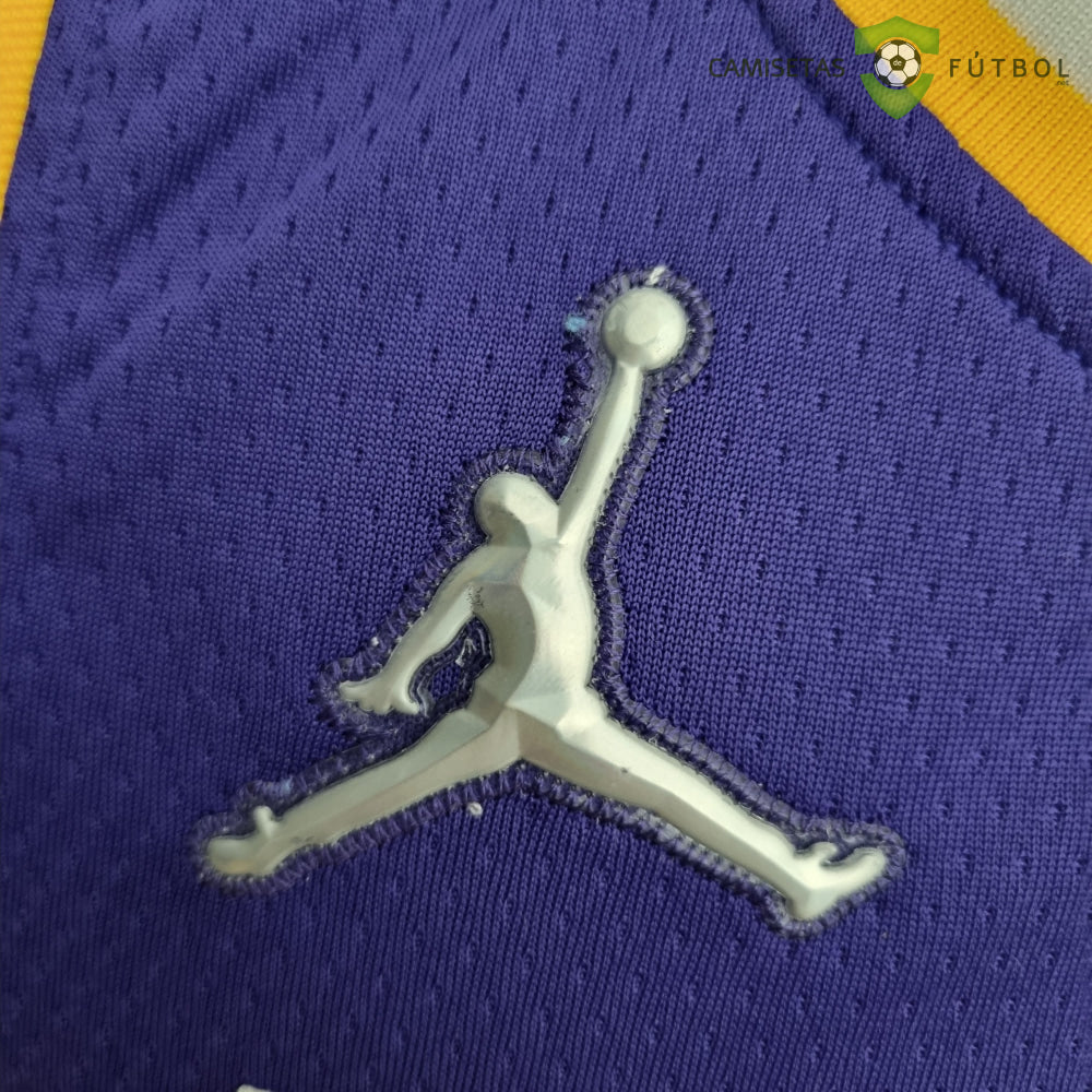 Camiseta Los Angeles Lakers 21-22 - Lebron James 23 Púrpura Amarilla Nba