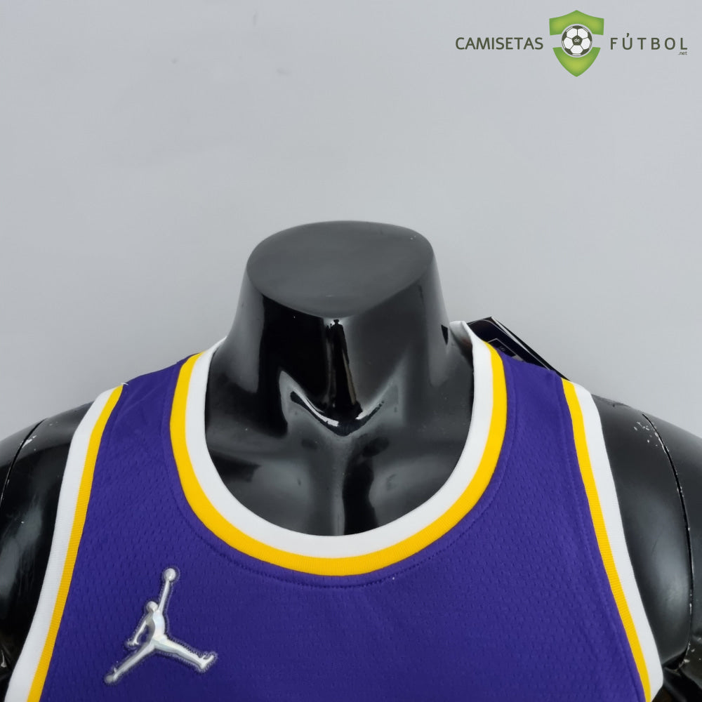 Camiseta Los Angeles Lakers 21-22 - Lebron James 6 Púrpura Amarilla Nba