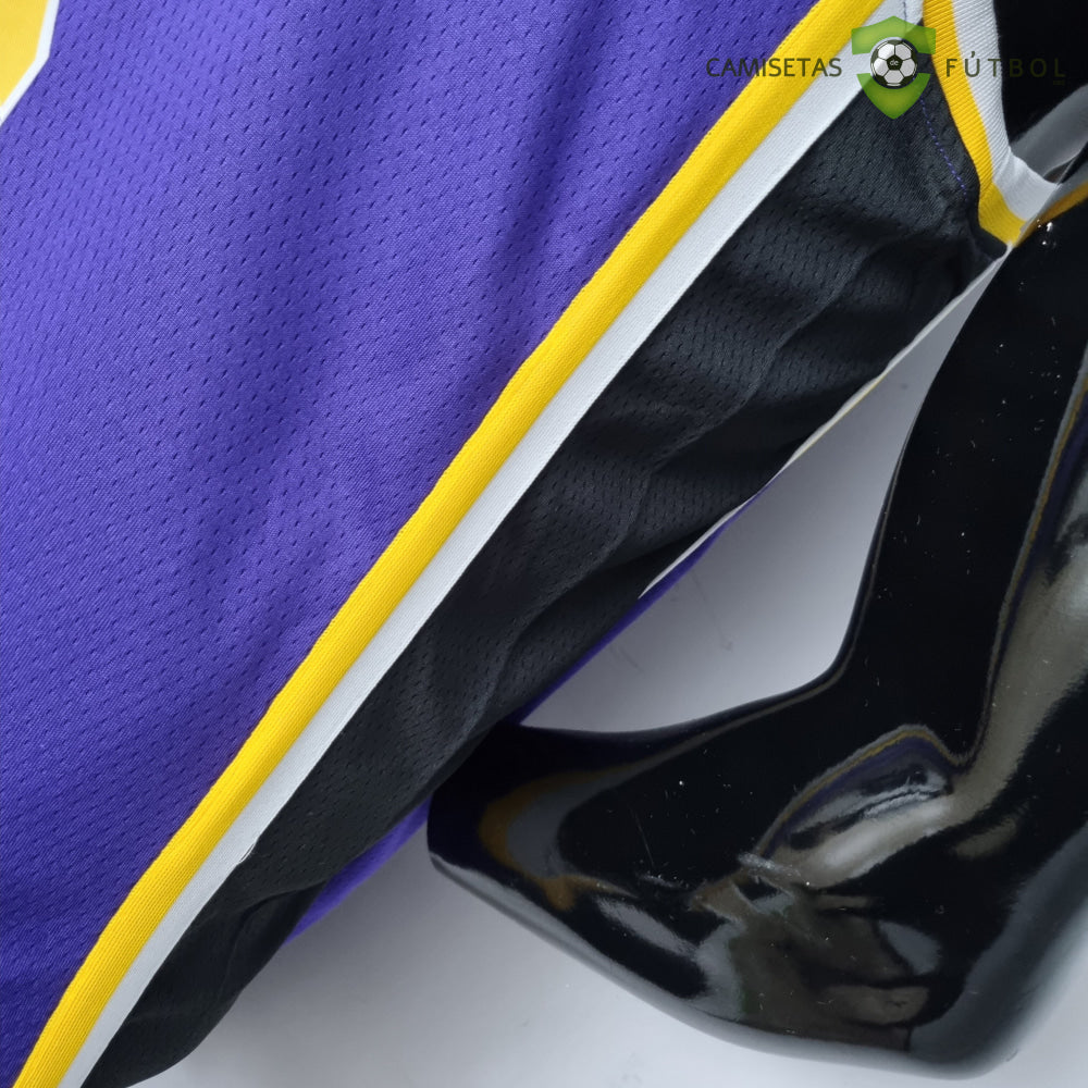 Camiseta Los Angeles Lakers 21-22 - Lebron James 6 Púrpura Amarilla Nba