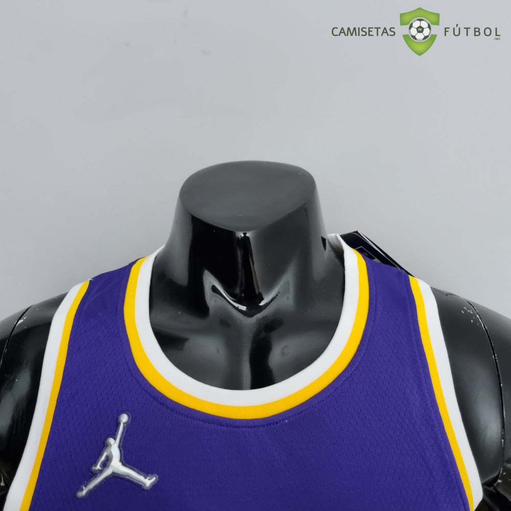 Camiseta Los Angeles Lakers 21-22 - Lebron James 6 Púrpura Amarilla Nba
