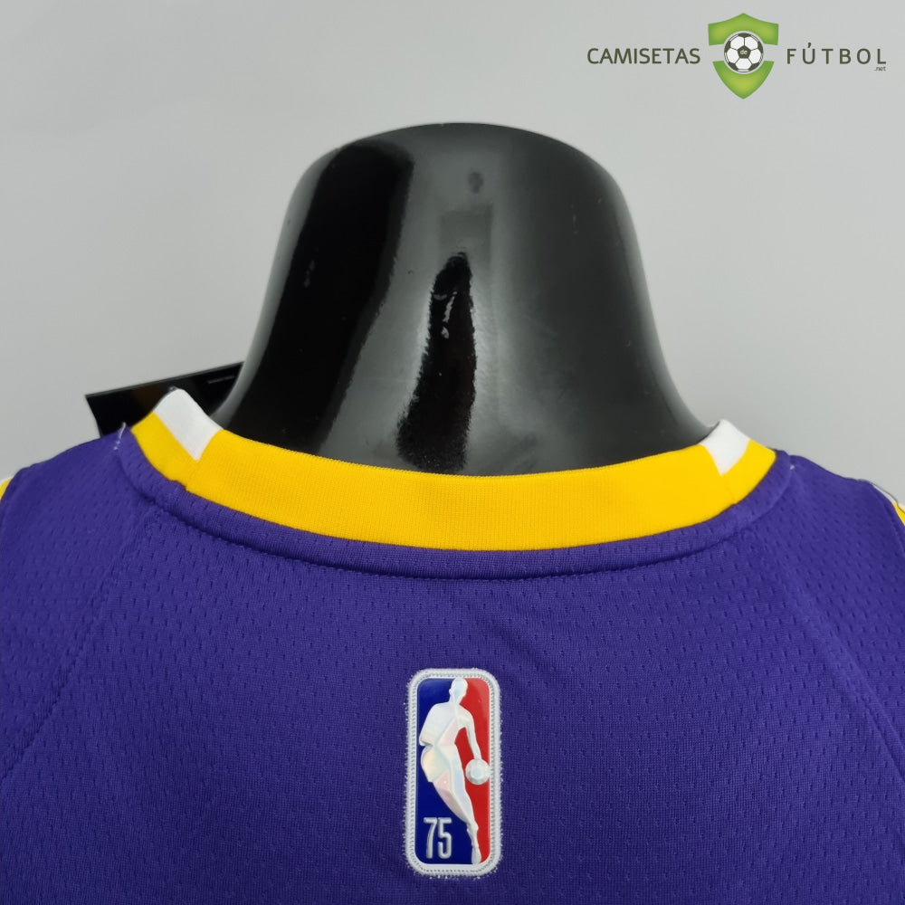 Camiseta Los Angeles Lakers 21-22 - Lebron James 6 Púrpura Amarilla Nba