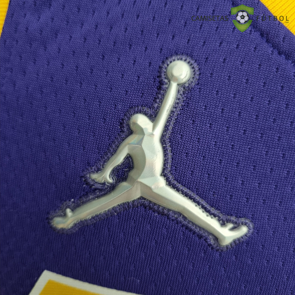 Camiseta Los Angeles Lakers 21-22 - Lebron James 6 Púrpura Amarilla Nba