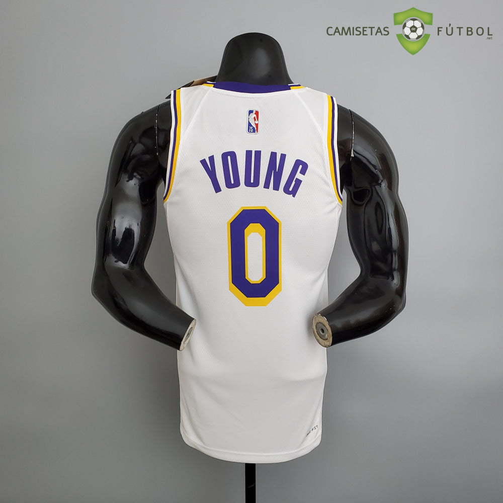 Camiseta Los Angeles Lakers 21-22 - Nick Young 0 Blanco Nba