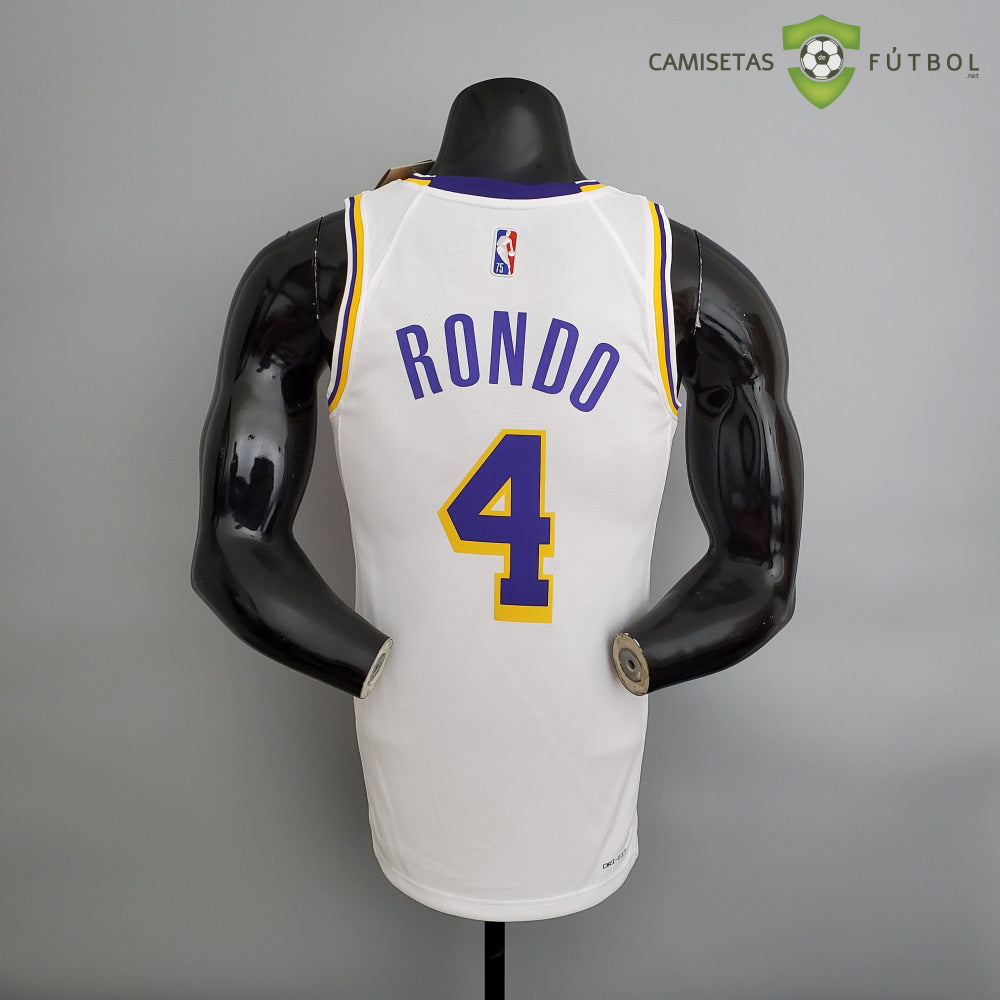 Camiseta Los Angeles Lakers 21-22 - Rajon Rondo 4 Blanco Nba