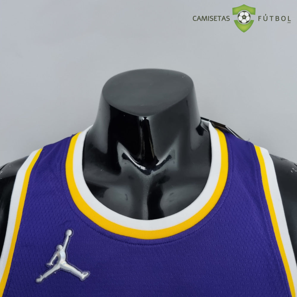 Camiseta Los Angeles Lakers 21-22 - Rajon Rondo 4 Púrpura Amarilla Nba
