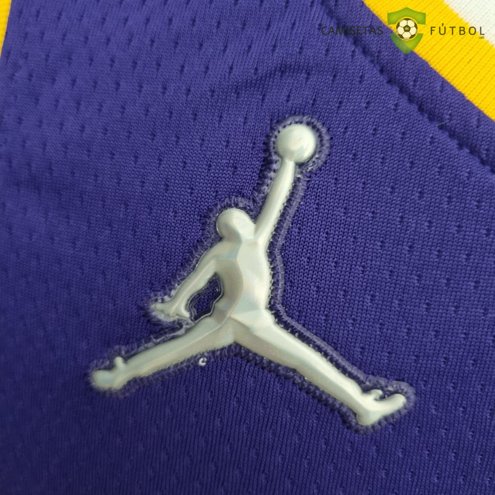 Camiseta Los Angeles Lakers 21-22 - Rajon Rondo 4 Púrpura Amarilla Nba