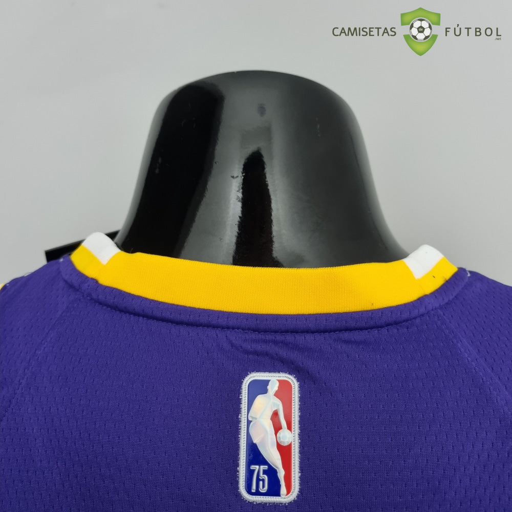 Camiseta Los Angeles Lakers 21-22 - Rajon Rondo 4 Púrpura Amarilla Nba